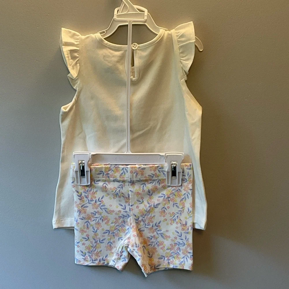 Cynthia Rowley Cream Top and Shorts Set - Picture 3 of 4